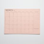 Eco-friendly Tree Free Monthly Jotter – Peach